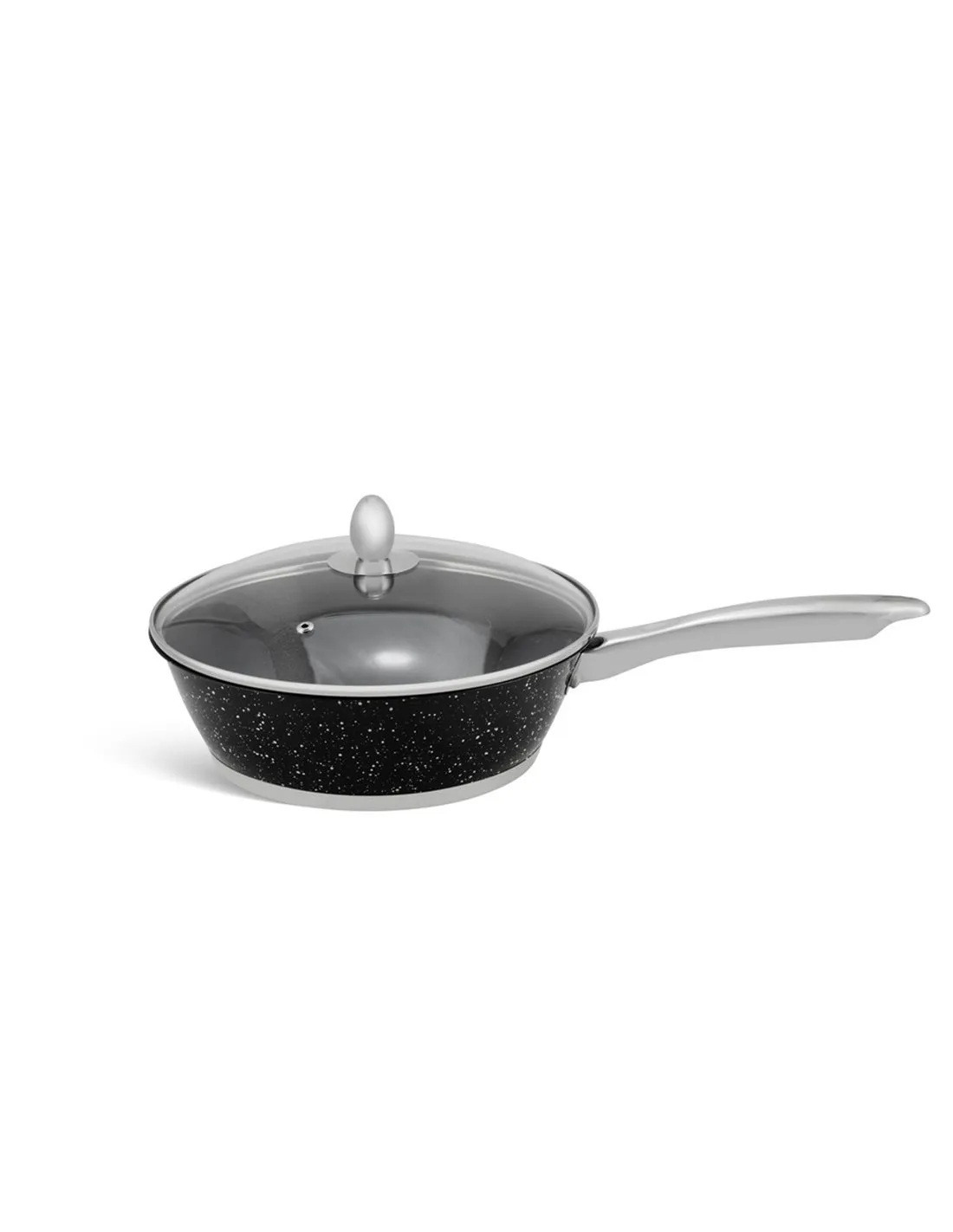 EDëNBëRG BLACK LINE  LUXE PANNENSET 12 DELIG  VOORZIEN VAN EEN SANDWICHBODEM!