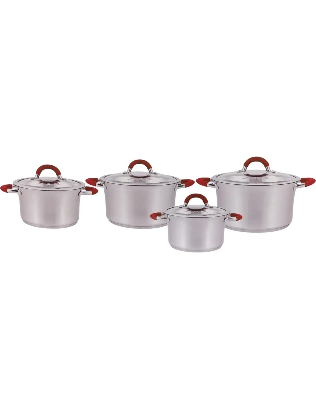 EDëNBëRG CLASSIC LINE  LUXE PANNENSET  RVS  8 DELIG  SANDWICHBODEM