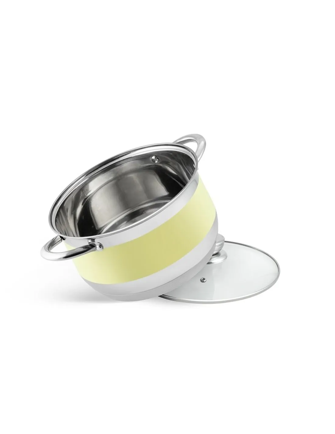 EDëNBëRG PRESTIGE LINE  RVS LUXE PANNENSET 12 DELIG  VOORZIEN VAN 9LAAGS BODEM!