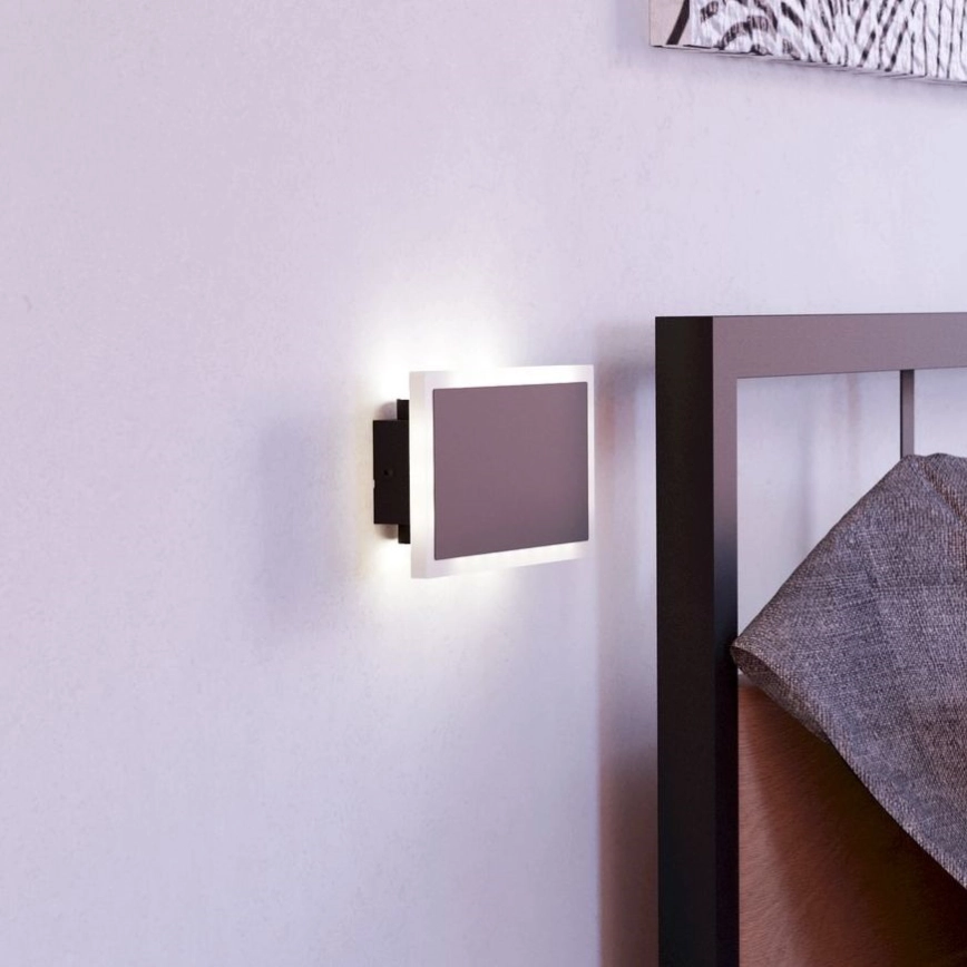 Eglo - LED wand verlichting LED/12W/230V 3000K 12x23 cm zwart