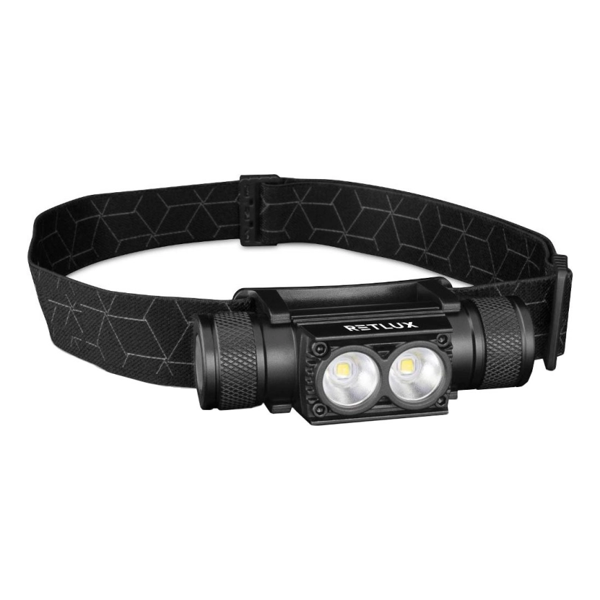 LED Dimbaar oplaadbaar aluminium hoofdlamp LED/2600 mAh IP65
