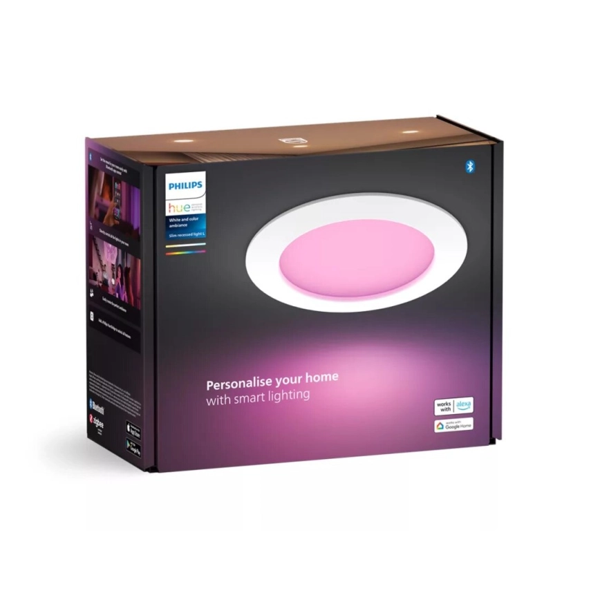 PHILIPS  LED RGBW DIMBARE EN HANGENDE BADKAMER VERLICHTING HUE SLIM LED/12W/230V IP44 22006500K