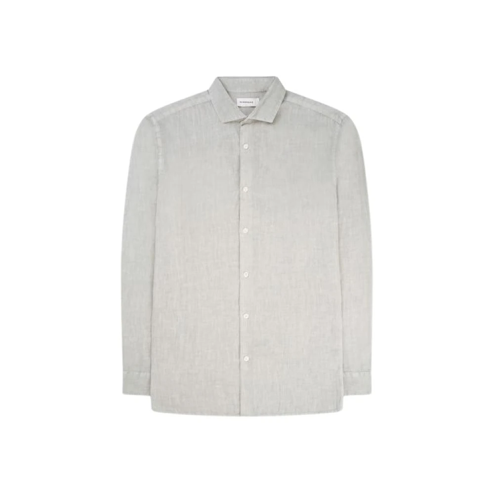 The GoodPeople Lichtgroene Katoenen Overhemd Soho Stijl White Heren