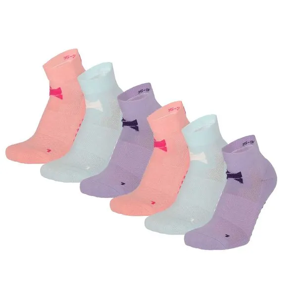 XTREME YOGA SOKKEN 6PACK PASTEL   